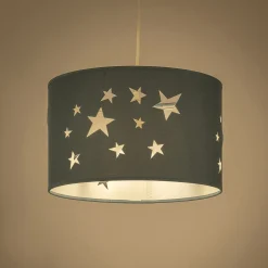 Lampe Chambre Enfant|Commode Enfant*alinea Abat-jour avec découpe motif constellation d35cm - figuerolles Bleu