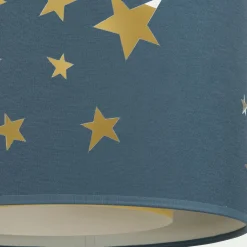 Lampe Chambre Enfant|Commode Enfant*alinea Abat-jour avec découpe motif constellation d35cm - figuerolles Bleu