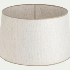 Abat-Jour Suspension|Suspension Non-Électrifiée*alinea Abat-jour conique en tissu D45cm - Blanc