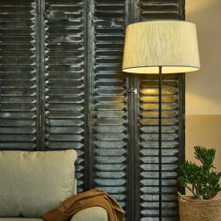 Abat-Jour Suspension|Suspension Non-Électrifiée*alinea Abat-jour conique en tissu D45cm - Blanc