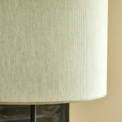 Abat-Jour Suspension|Suspension Non-Électrifiée*alinea Abat-jour conique en tissu D40cm - Blanc