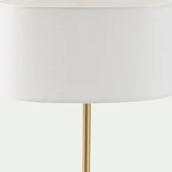 Abat-Jour Lampe*alinea Abat-jour cylindrique en coton D32cm - Blanc