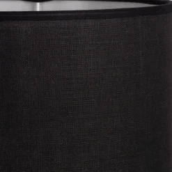 Lustre De Salle À Manger|Lustre*alinea Abat-jour cylindrique en coton D40cm - Noir