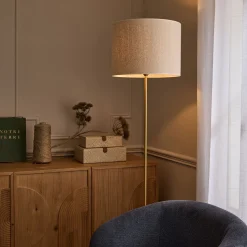 Abat-Jour Lampe*alinea Abat-jour cylindrique en coton D40xH30cm - Naturel