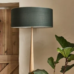 Lustre De Salle À Manger|Lustre*alinea Abat-jour cylindrique en coton D60cm - cèdre Vert