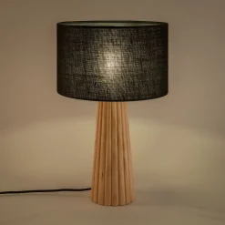 Abat-Jour Lampe|Abat-Jour Naturel*alinea Abat-jour cylindrique en jute D32cm - Noir