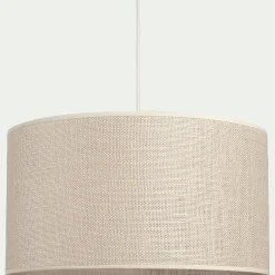 Abat-Jour Suspension|Abat-Jour Naturel*alinea Abat-jour cylindrique en jute D35cm - Blanc