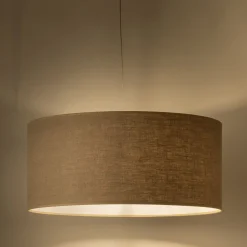 Abat-Jour Lampe|Abat-Jour Suspension*alinea Abat-jour cylindrique en lin D55cm - Naturel