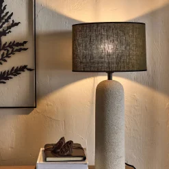 Abat-Jour Lampe|Abat-Jour Naturel*alinea Abat-jour cylindrique en lin D32cm - Vert