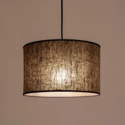 Abat-Jour Lampe|Abat-Jour Naturel*alinea Abat-jour cylindrique en lin D32cm - Vert