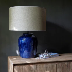 Abat-Jour Lampe*alinea Abat-jour cylindrique en papier tressé D50cm - Naturel