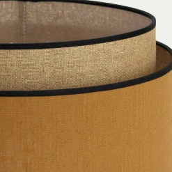 Abat-Jour Suspension|Suspension Non-Électrifiée*alinea Abat-jour cylindrique en tissu D38cm - miel Jaune