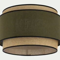 Abat-Jour Suspension|Suspension Non-Électrifiée*alinea Abat-jour cylindrique en tissu D38cm - Vert