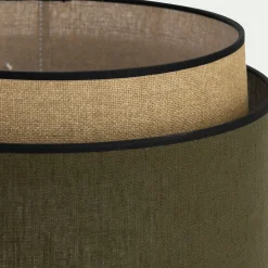 Abat-Jour Suspension|Suspension Non-Électrifiée*alinea Abat-jour cylindrique en tissu D38cm - Vert