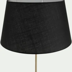 Abat-Jour Lampe*alinea Abat-jour tambour en coton - D45cm Noir