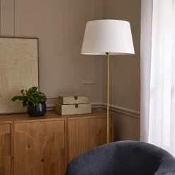 Abat-Jour Lampe*alinea Abat-jour tambour en coton D45cm - capelan Blanc