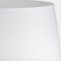 Abat-Jour Lampe*alinea Abat-jour tambour en coton D45cm - capelan Blanc