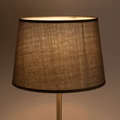 Abat-Jour Lampe*alinea Abat-jour tambour en coton D18cm - restanque Gris