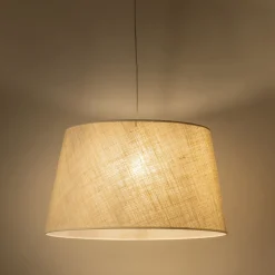 Abat-Jour Lampe|Abat-Jour Suspension*alinea Abat-jour tambour en jute D45cm - écru Blanc