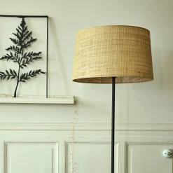 Abat-Jour Lampe*alinea Abat-jour tambour en raphia D45cm - Naturel