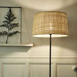 Abat-Jour Lampe*alinea Abat-jour tambour en raphia D45cm - Naturel