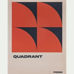 Toile, Tableau Et Affiche*alinea Affiche graphique 30x40cm - terracotta Orange