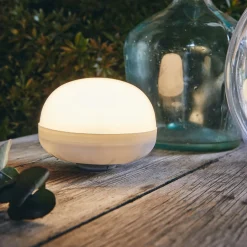 Luminaire Exterieur|Lampe Et Lampadaire D'Extérieur*alinea Ampoule d'extérieur rechargeable H12xD11cm - Blanc