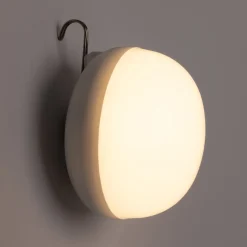 Luminaire Exterieur|Lampe Et Lampadaire D'Extérieur*alinea Ampoule d'extérieur rechargeable H12xD11cm - Blanc