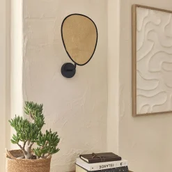 Applique Murale*alinea Applique électrifiée en papier tressé H39cm - Naturel