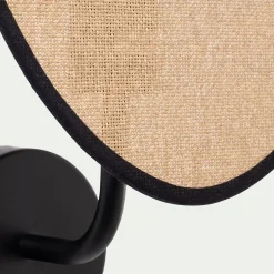 Applique Murale*alinea Applique électrifiée en papier tressé H39cm - Naturel