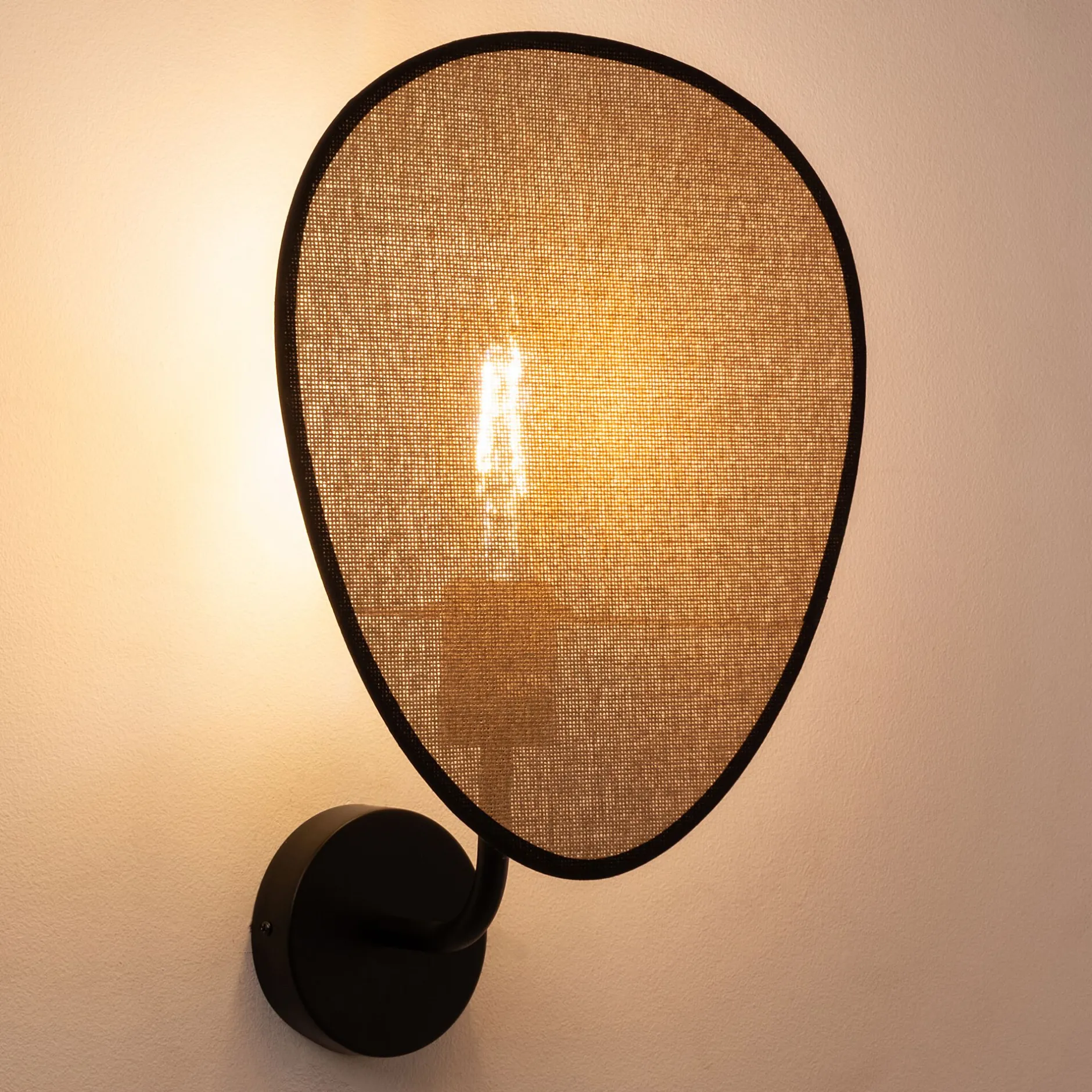 Applique Murale*alinea Applique électrifiée en papier tressé H39cm - Naturel