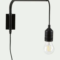 Applique Murale*alinea Applique murale en acier - L42cm Noir