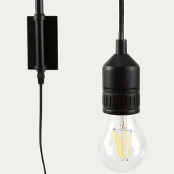 Applique Murale*alinea Applique murale en acier - L42cm Noir