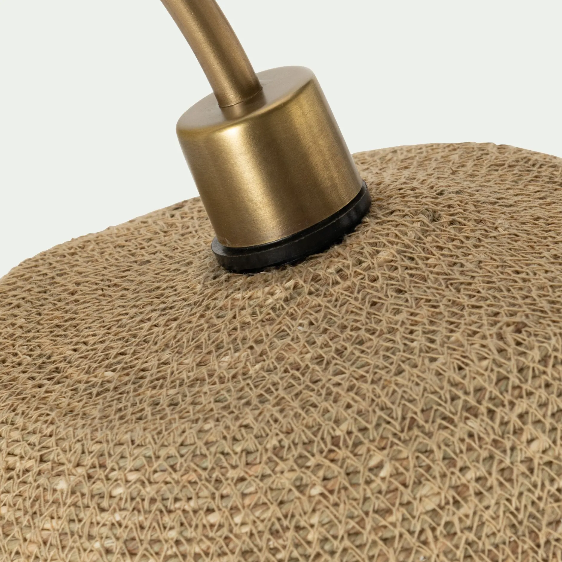 Applique Murale|Suspension Naturelle*alinea Applique murale électrifiée en métal et jonc de mer H72cm - Doré