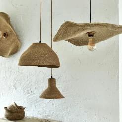 Applique Murale*alinea Applique murale électrifiée en jonc de mer D61cm - Naturel