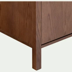 Armoire*alinea Armoire 2 portes battantes en chêne massif H192cm - Bois foncé