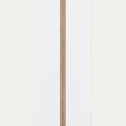 Dressing*alinea Armoire de dressing 2 portes battantes en bois effet chêne H235xL100cm - Blanc