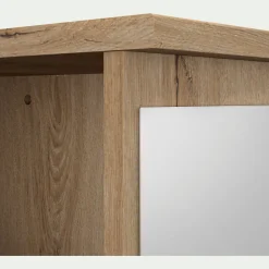 Dressing|Armoire*alinea Armoire ouverte avec miroir H210cm - Bois clair