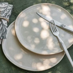 Assiette*alinea Assiette à dessert à bord haut en grès D21cm - ventoux Blanc