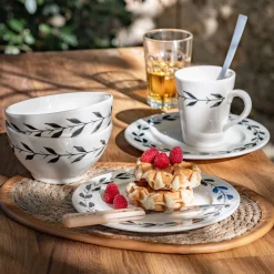 Assiette*alinea Assiette à dessert en faïence D22cm - Blanc