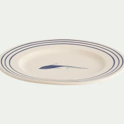 Assiette*alinea Assiette à dessert en faïence avec motif D22cm - Blanc