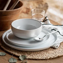 Assiette*alinea Assiette à dessert en faïence D22,3cm - ventoux Blanc