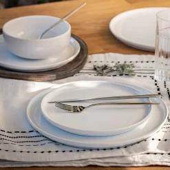 Assiette*alinea Assiette à dessert en faïence D22,3cm - ventoux Blanc