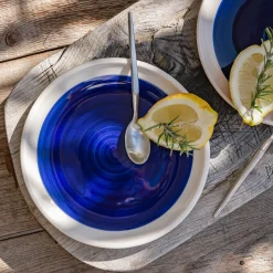 Assiette*alinea Assiette à dessert en faïence D20,5cm - Bleu