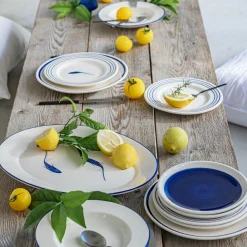 Assiette*alinea Assiette à dessert en faïence D20,5cm - Bleu