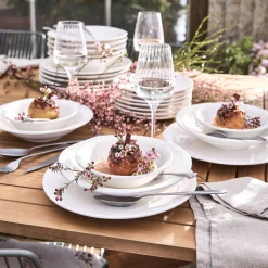 Assiette*alinea Assiette à dessert en faïence D20cm - Blanc