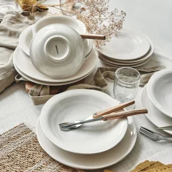 Assiette*alinea Assiette à dessert en faïence D20cm - Blanc