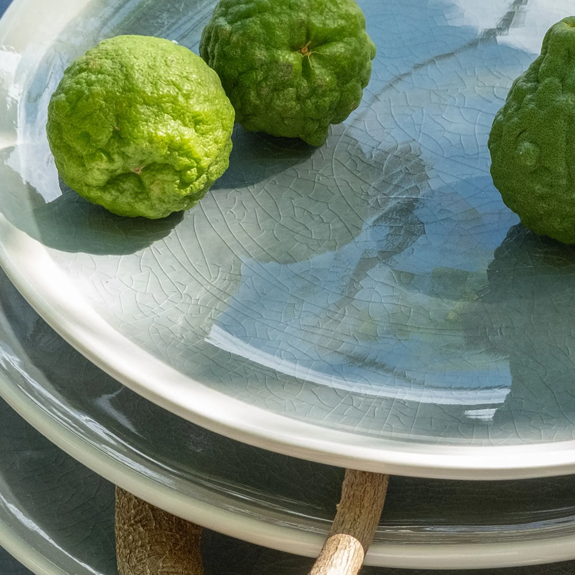 Assiette*alinea Assiette à dessert en grès D20,5cm - autan Bleu