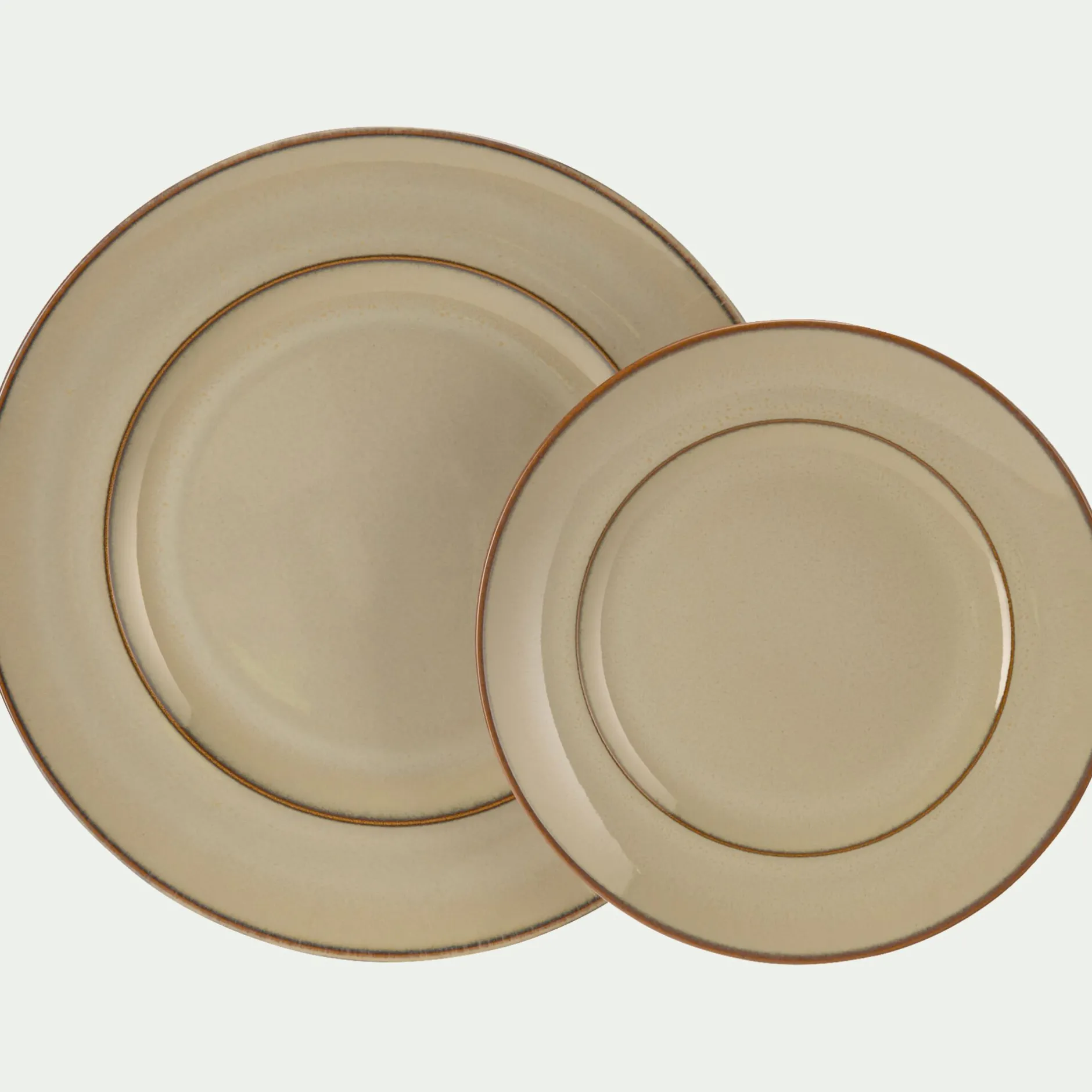 Assiette*alinea Assiette à dessert en grès D22cm - alpilles Beige