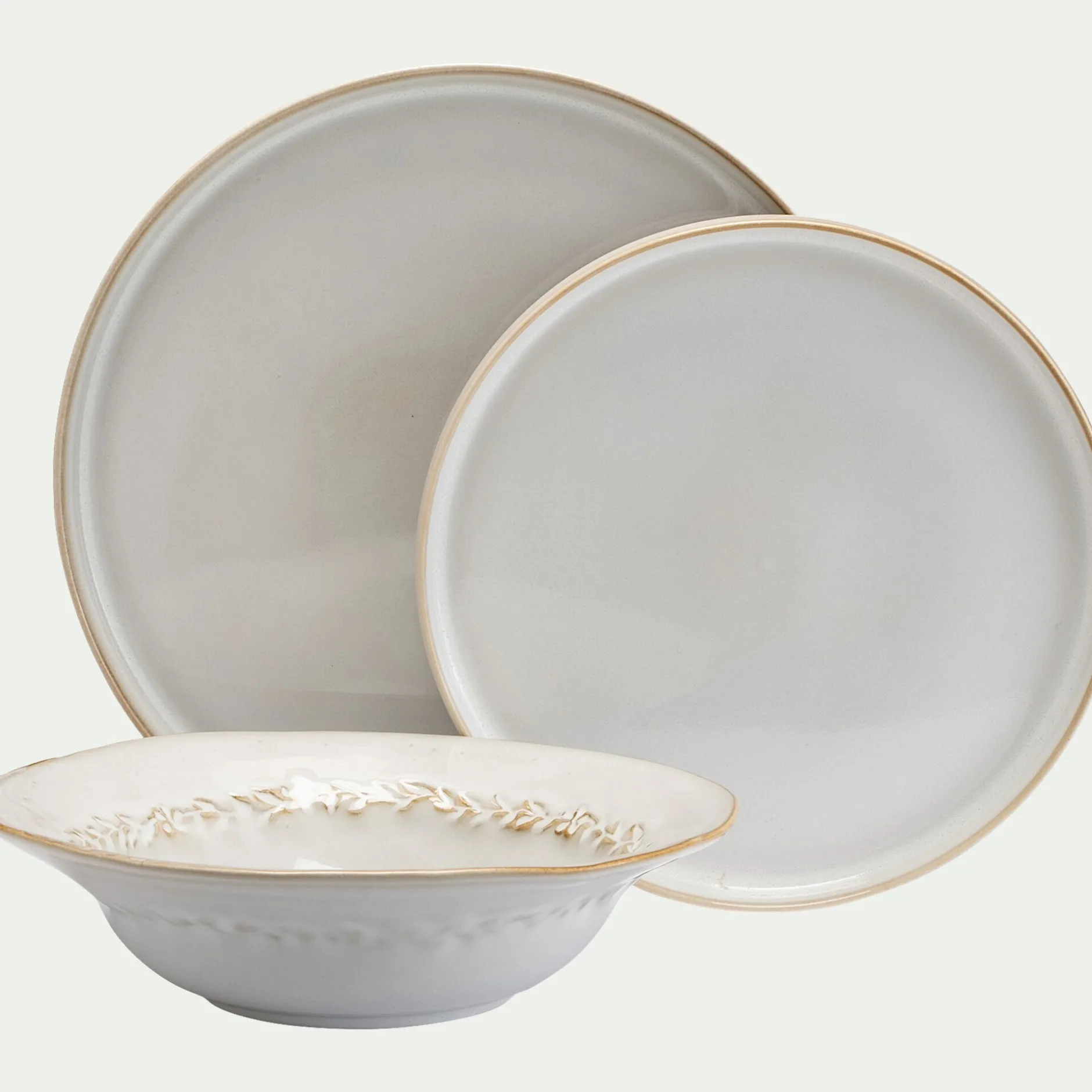 Assiette*alinea Assiette à dessert en grès D22,5cm - alpilles Beige